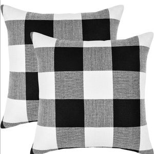 Buffalo Plaid Square Pillow Cover Set